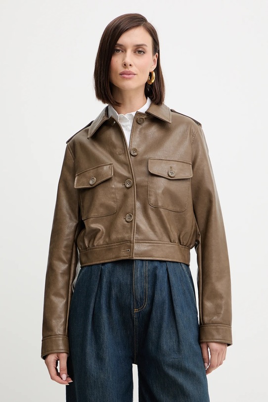 Куртка Guess DORA без капюшона коричневый W5YL35.WHGW0