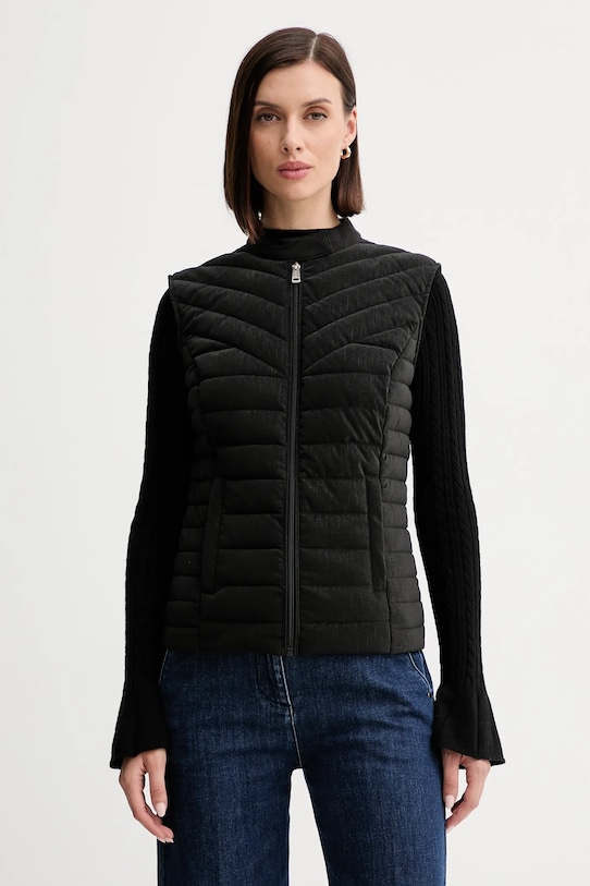 Guess bezrękawnik EMMANUELA bez kaptura czarny W5YL14.WHDQ0