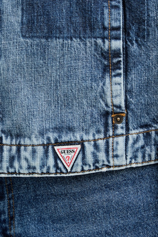Guess Originals kurtka jeansowa HARRINGTON W5YN69.D5R01 niebieski