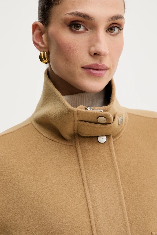 Bunda s prímesou vlny Pinko 105341.A2XM béžová