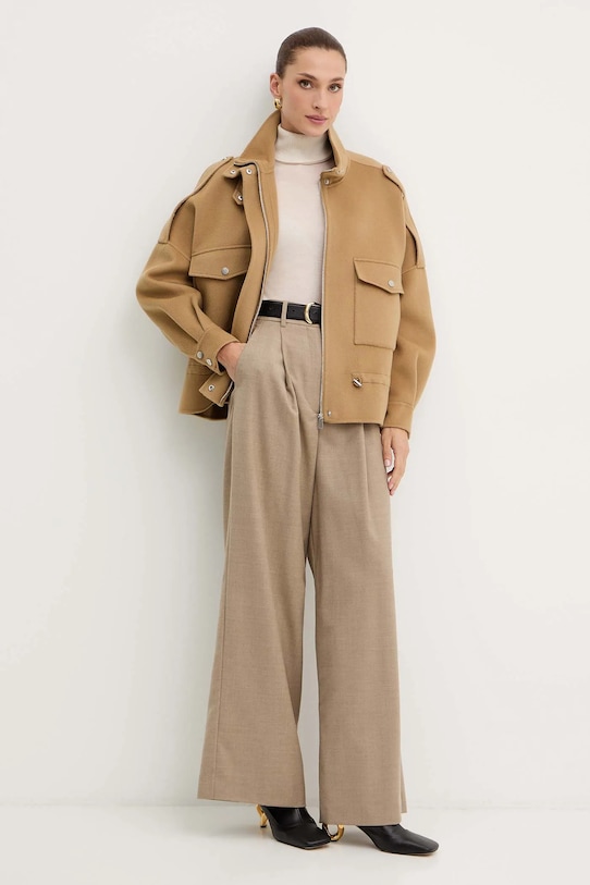 Pinko dzseki gyapjúkeverékből 105341.A2XM zöld AW25