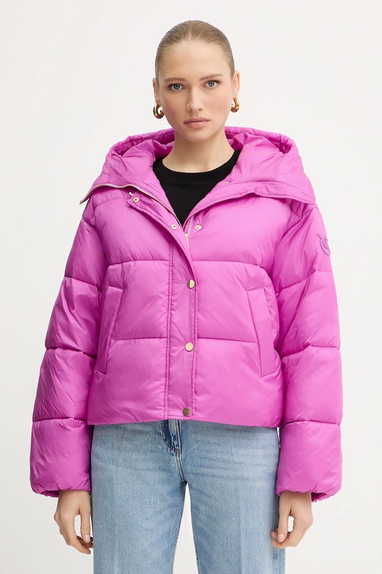 Bunda Pinko s kapucí růžová 105656.A2TF