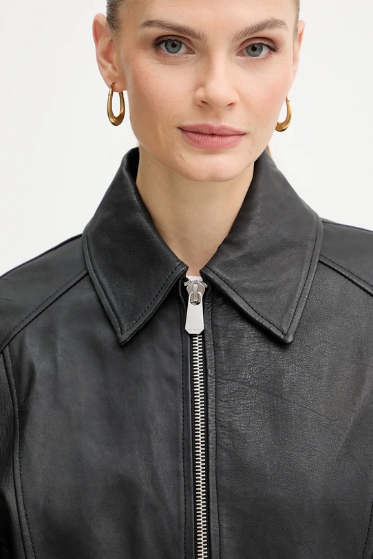 Pinko kurtka skórzana czarny 105793.A2U7