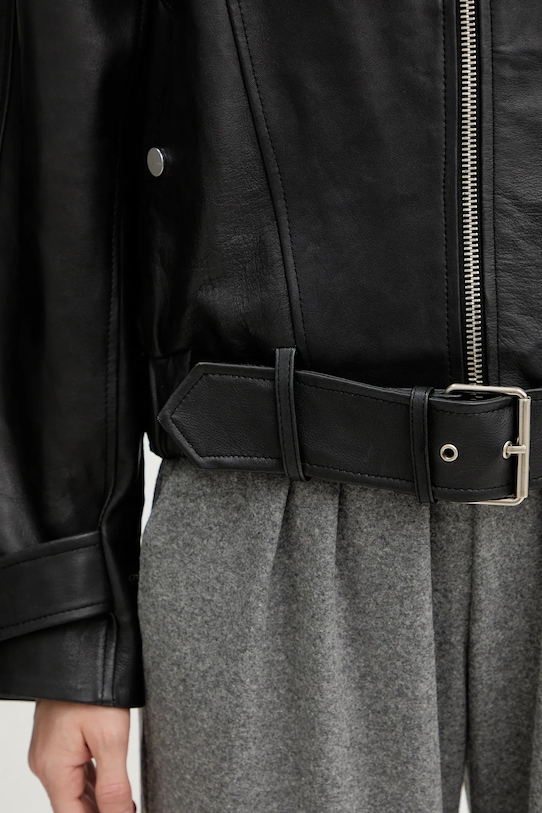 Pinko kurtka skórzana 105793.A2U7 czarny