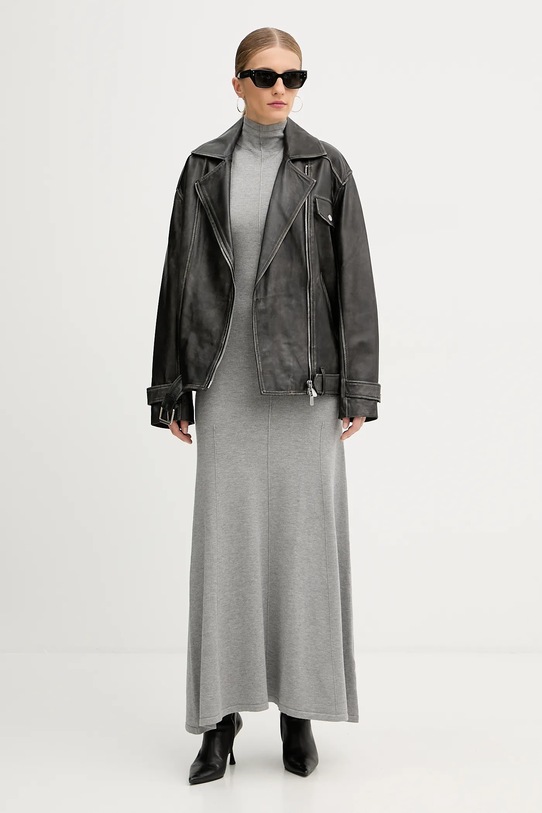 Δερμάτινo jacket Pinko 105369.A23U μαύρο AW25