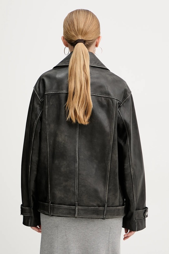 Ρούχα Δερμάτινo jacket Pinko 105369.A23U μαύρο