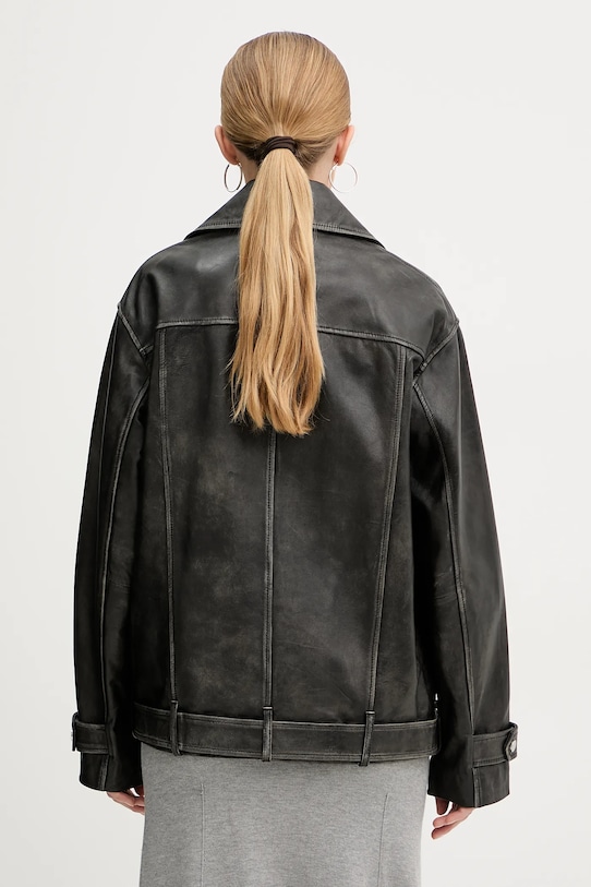 Odzież Pinko ramoneska skórzana 105369.A23U czarny