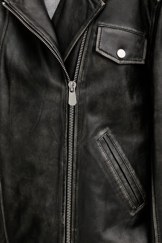 Δερμάτινo jacket Pinko 105369.A23U μαύρο
