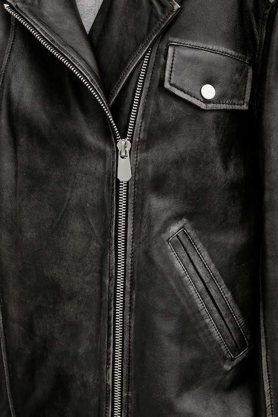 Pinko ramoneska skórzana 105369.A23U czarny