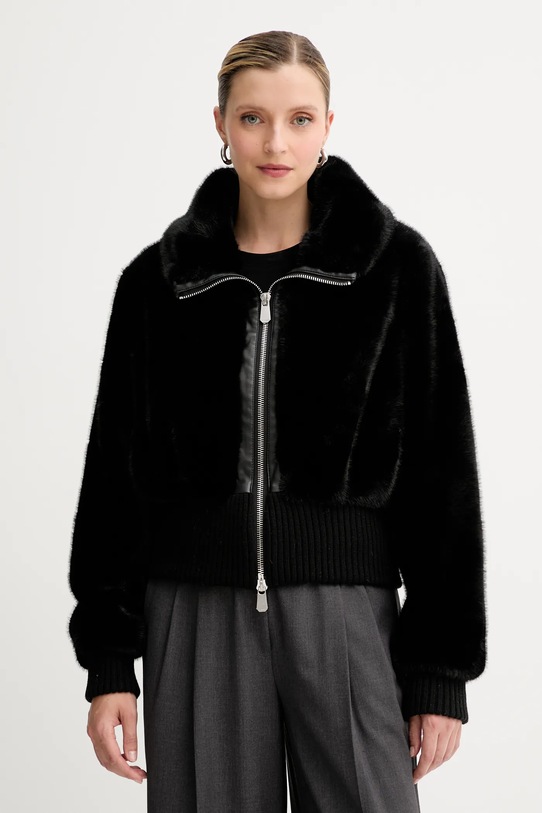 Μπουφάν Pinko oversize μαύρο 105399.A2PI