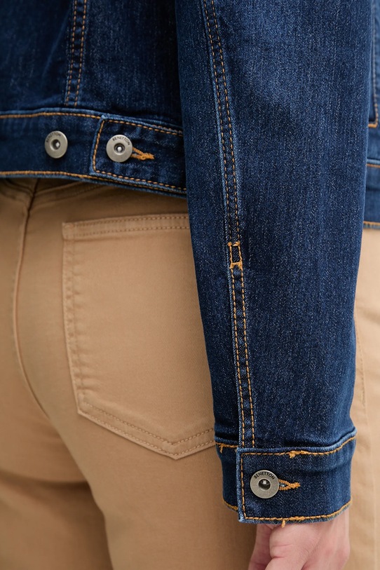 United Colors of Benetton geacă jeans 2PORDN00N albastru