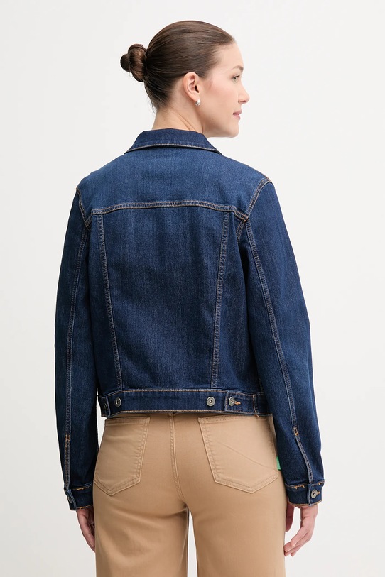 Ρούχα Τζιν μπουφάν United Colors of Benetton 2PORDN00N σκούρο μπλε
