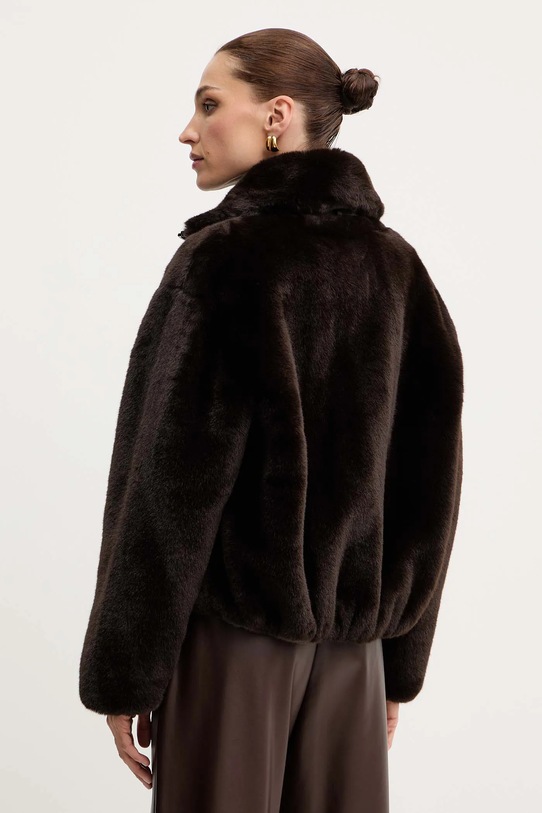 Ρούχα Μπουφάν Pinko 106013.A1ZM καφέ