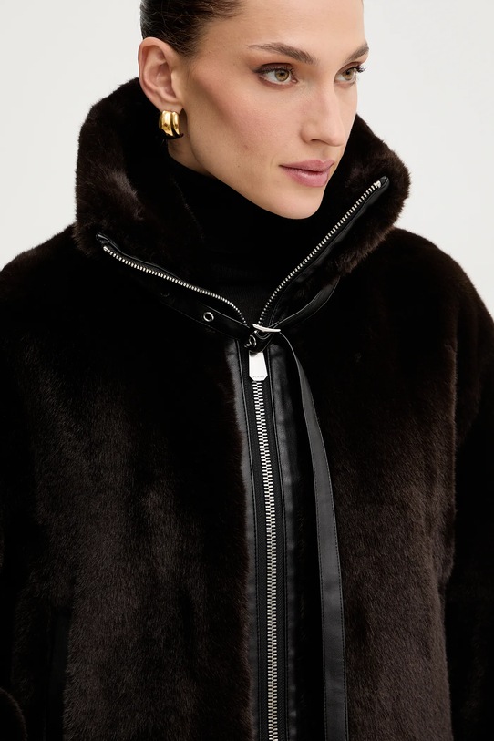 Μπουφάν Pinko καφέ 106013.A1ZM