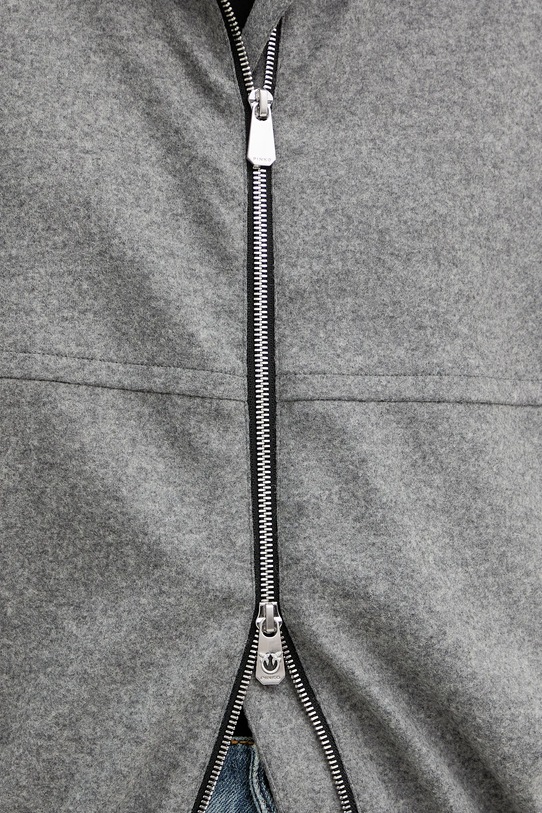 Μπουφάν με προσθήκη μάλλινου υφάσματος Pinko 106046.A2ZU γκρί