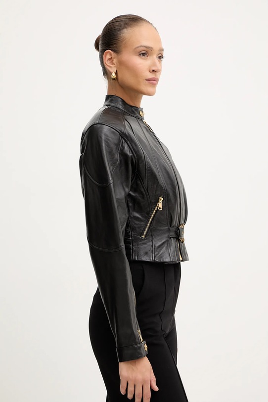 Versace Jeans Couture ramoneska skórzana czarny 79HAVP03.CP021