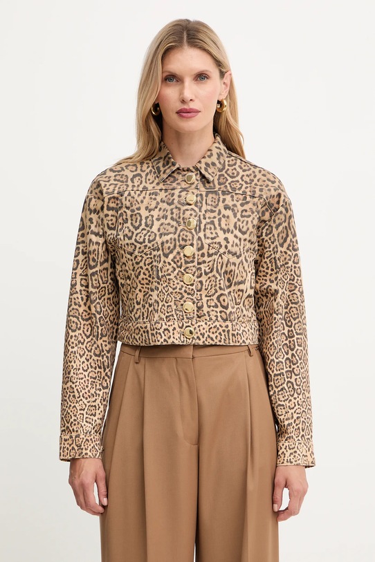 Marciano Guess kurtka jeansowa EDDA bez kaptura brązowy 5YGN14.7362A
