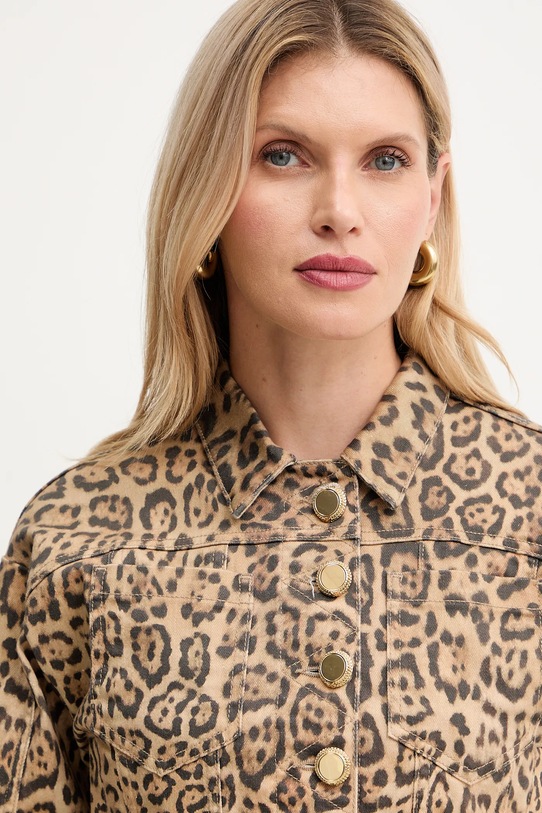 Marciano Guess kurtka jeansowa EDDA brązowy 5YGN14.7362A