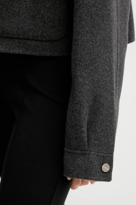 Bunda s prímesou vlny Nanushka NW25PFJK12294 sivá