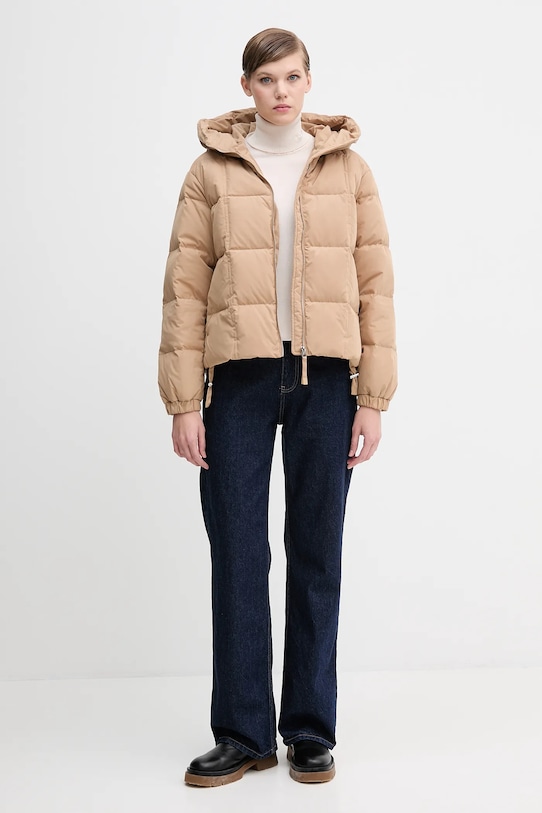 United Colors of Benetton kurtka puchowa 22T6DN086 beżowy AW25