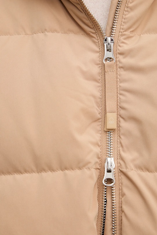 Пухова куртка United Colors of Benetton 22T6DN087 коричневий