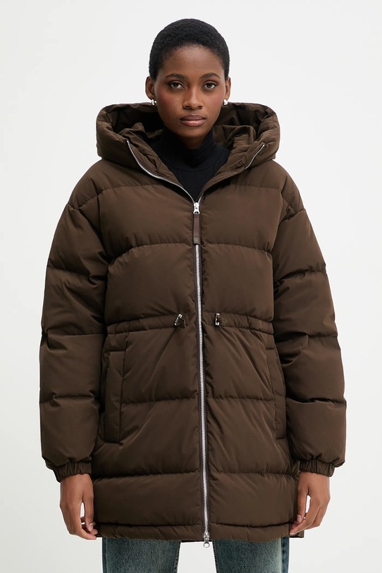 United Colors of Benetton kurtka puchowa pozostałe brązowy 22T6DN087