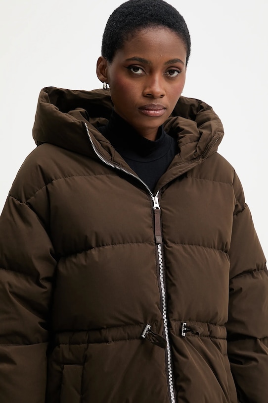 United Colors of Benetton kurtka puchowa brązowy 22T6DN087