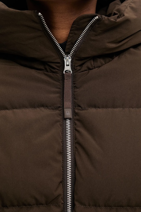 United Colors of Benetton kurtka puchowa 22T6DN087 brązowy