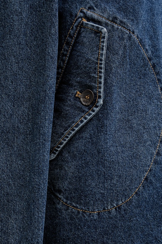 United Colors of Benetton geacă jeans 296XDN005 albastru