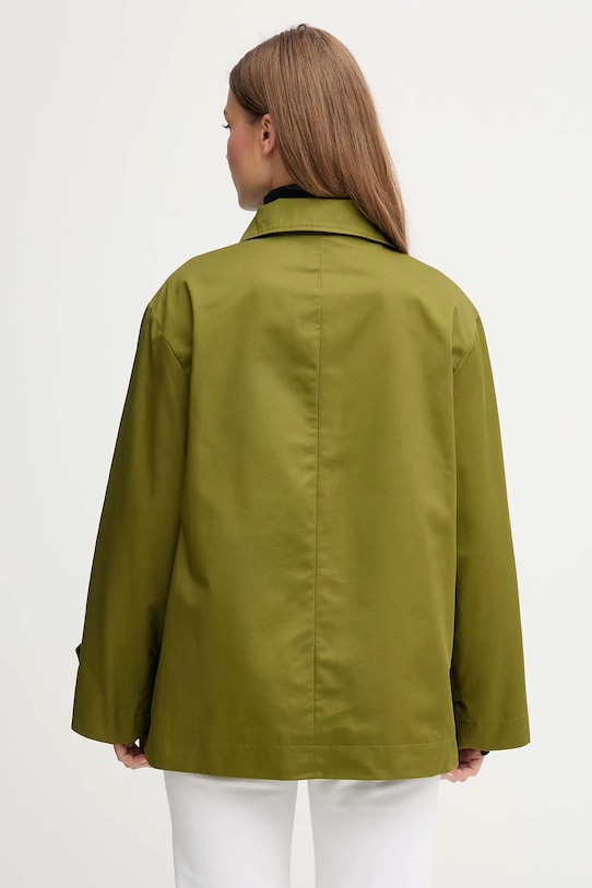 Îmbrăcăminte United Colors of Benetton jachetă de bumbac 2QJYDN07Y verde