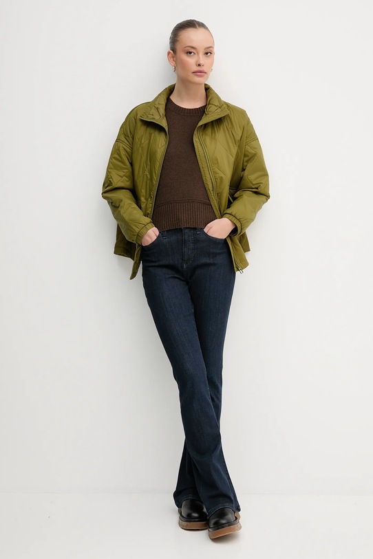 Bunda United Colors of Benetton 2YRYDN080 zelená AW25