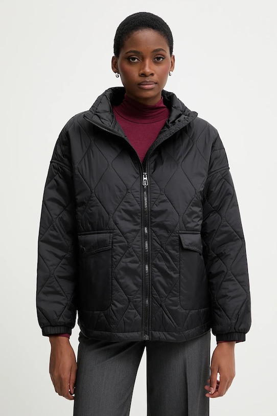 United Colors of Benetton geacă cu captuseala negru 2YRYDN080