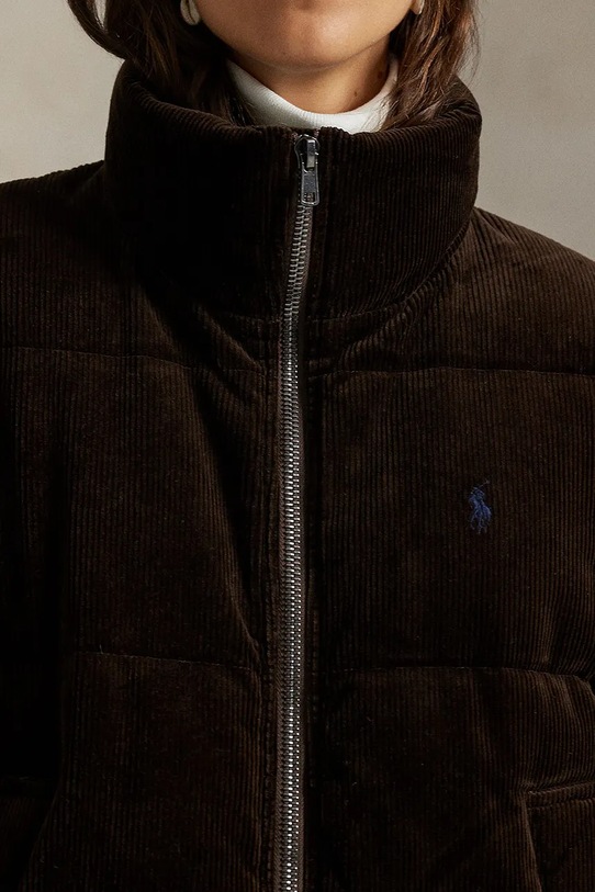 Polo Ralph Lauren kurtka puchowa Woven Puffer brązowy 211971178