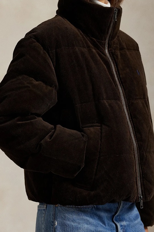 Polo Ralph Lauren kurtka puchowa Woven Puffer 211971178 brązowy