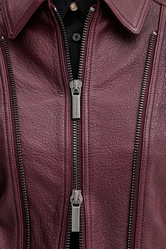 Armani Exchange kurtka skórzana XW000654.AF16212 bordowy