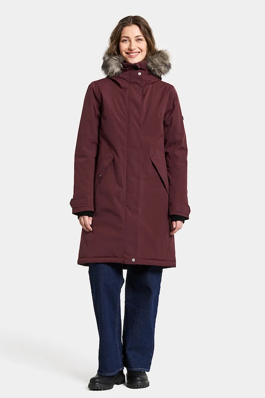 Didriksons kurtka ERNA 505853 bordowy AW25