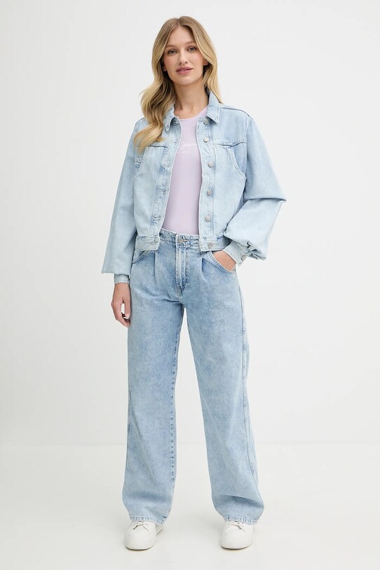 Pepe Jeans kurtka jeansowa PL402607 niebieski AW25