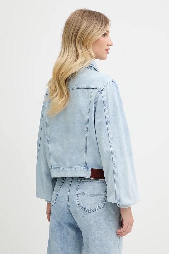 Odzież Pepe Jeans kurtka jeansowa PL402607 niebieski