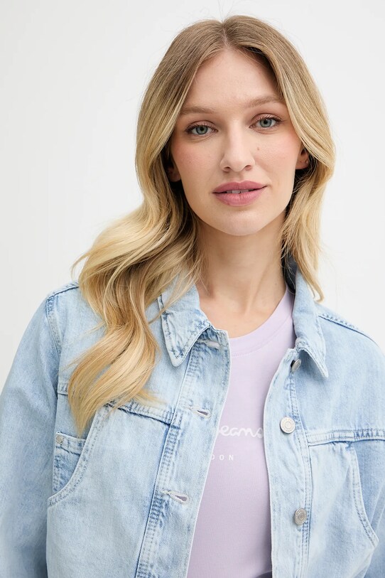 Pepe Jeans kurtka jeansowa niebieski PL402607