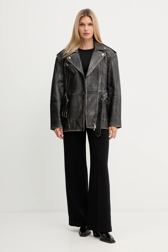 Stand Studio kurtka skórzana Leona 66547.7830 czarny AW25