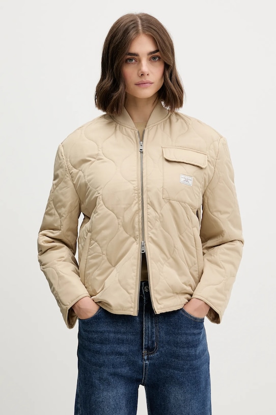 Guess Jeans kurtka nieocieplane beżowy W5YL26.WHG02