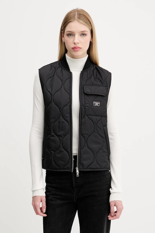 Guess Jeans vestă cu captuseala negru W5YN76.WHG02