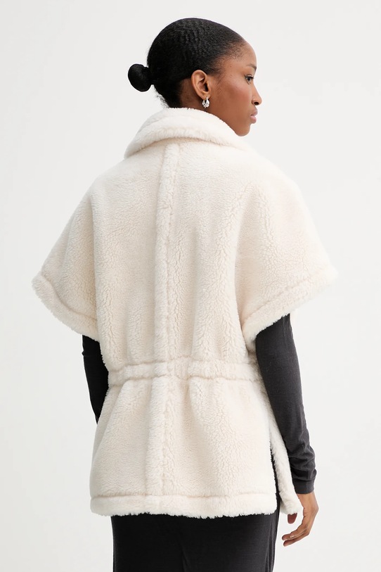 Odzież Blugirl Blumarine bezrękawnik z domieszką wełny PF5003.T0300 beżowy