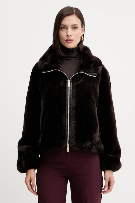 Куртка Fracomina с подкладкой коричневый FQ25WC4002O44501