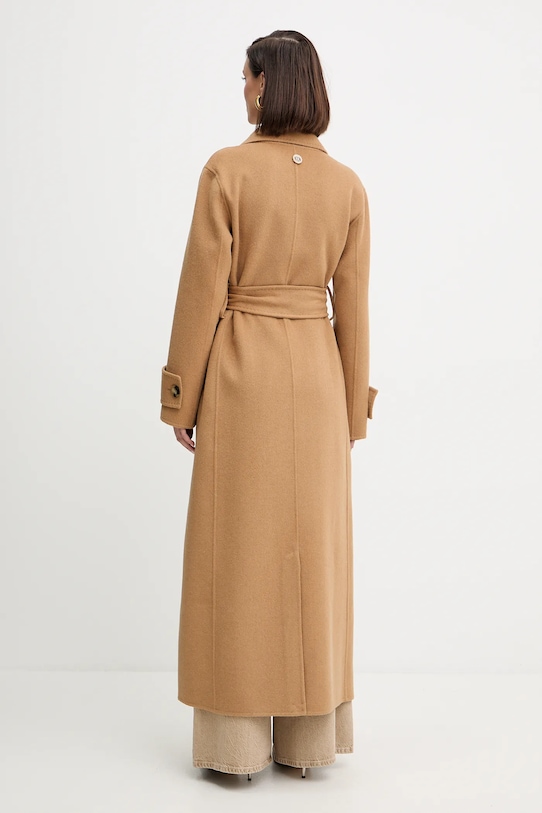 Îmbrăcăminte Fracomina palton de lână FR25WC1001W80201 bej