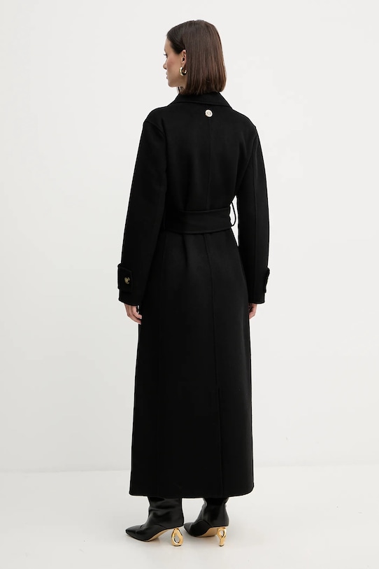 Odzież Fracomina płaszcz z wełną FR25WC1001W80201 czarny