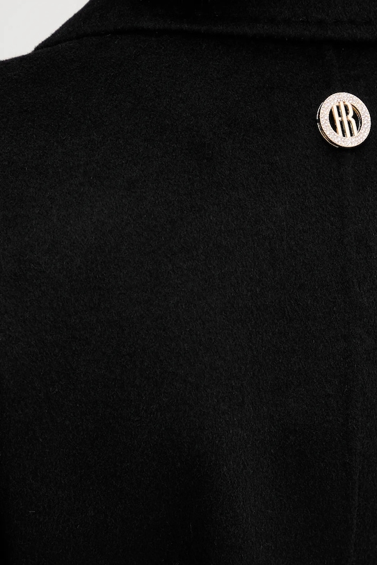 Fracomina płaszcz z wełną FR25WC1001W80201 czarny