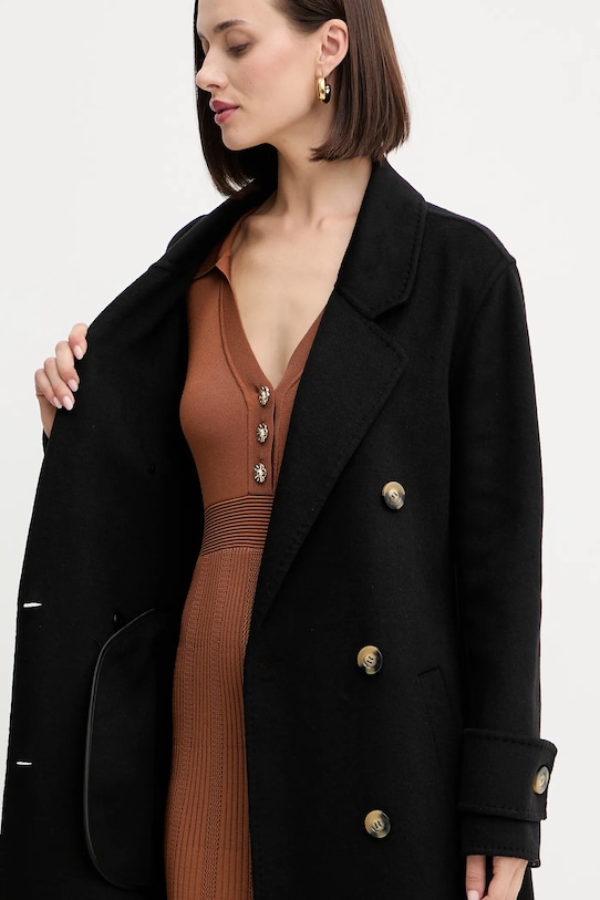 Fracomina płaszcz z wełną FR25WC1001W80201