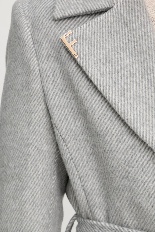 Μάλλινο παλτό Fracomina FS25WC1011W819K3 γκρί