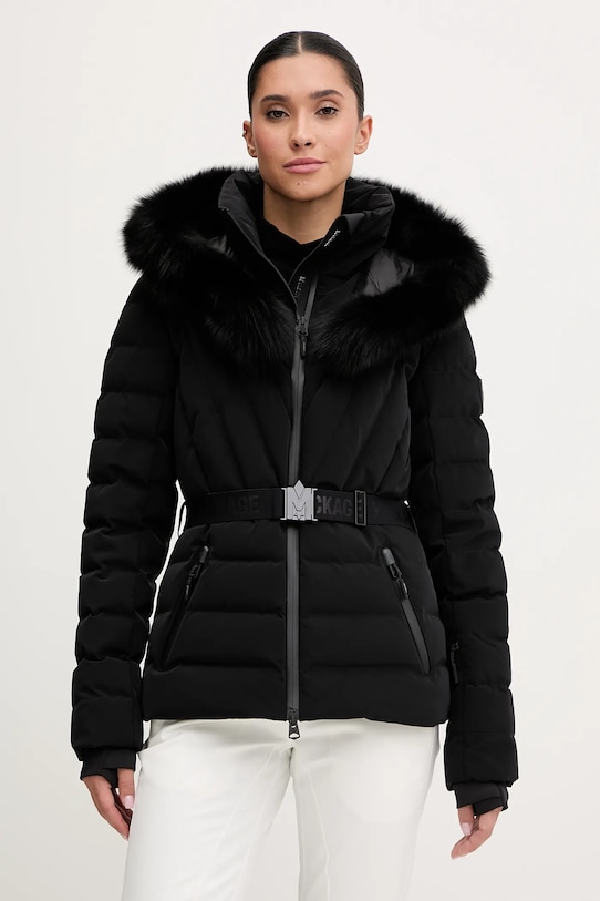 MACKAGE kurtka narciarska puchowa czarny ELITA.ZR